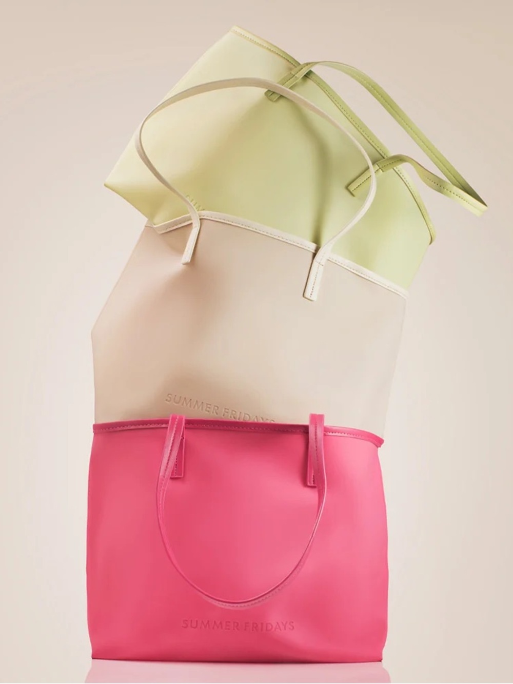 Summer Fridays Pink Jelly Tote NIB